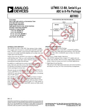 AD7893AN-2 datasheet  